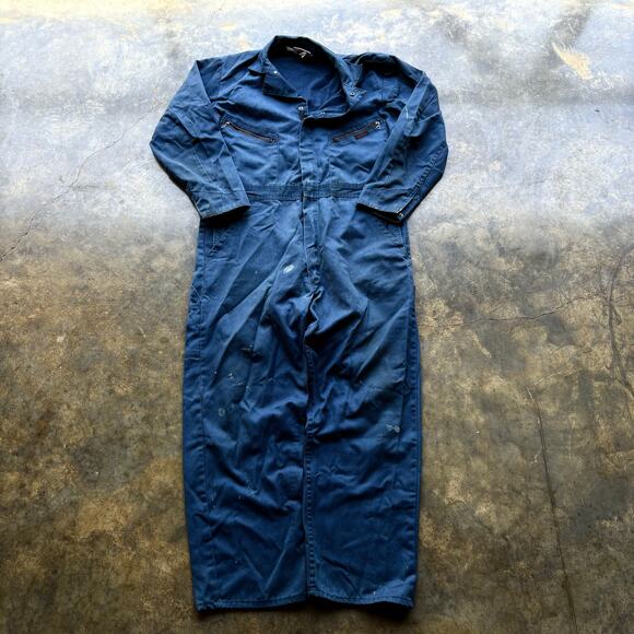 Vintage 60s 70s Blue Dickies‎ Coveralls xl - Picture 1 of 9